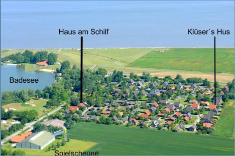 Die Lage der Ferienh�user im Ferienpark Achtern Diek